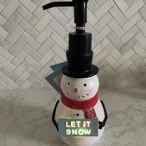 St Nicholas LED Light Up Snowman Soap/Lotion Dispenser